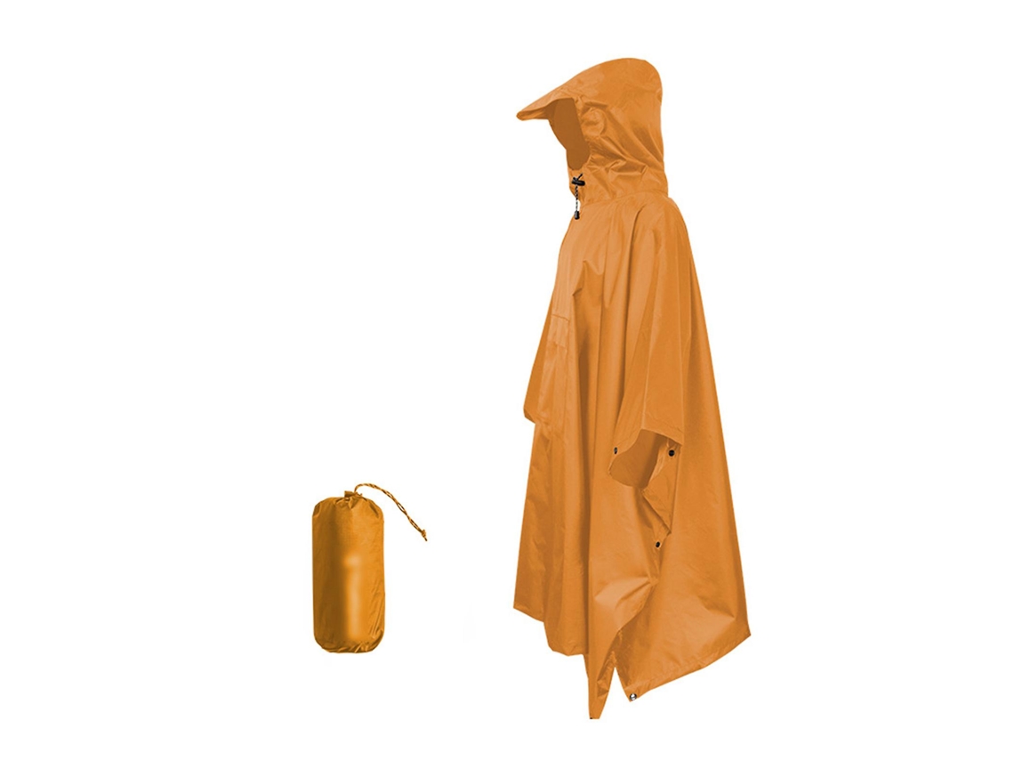 Poncho De Chuva Adulto, Unissex, Com Bolsa Para Guardar, Bolsos, Capuz Ajustável Com Cordão, Leve E Impermeável