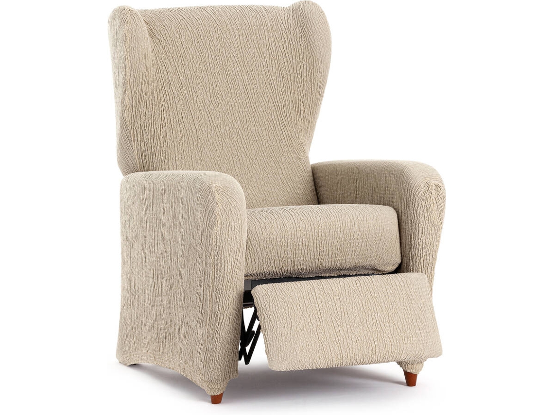 Capa de Poltrona Relax EYSA Premium Troya Tecido Elástico (75 x 90 x 100 cm - Poliéster e Algodão - Crudo)