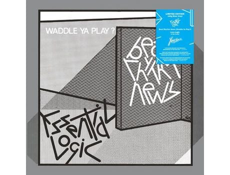 VINIL ESSENTIAL LOGIC - Beat Rhythm News - Waddle Ya Play? [VINIL AZUL] Edição Limitada [RSD 2023]