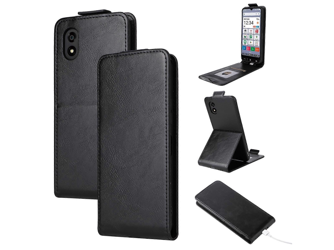 Capa De Couro Com Flip Vertical Magnético E Fivela Para Celular