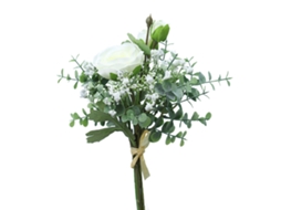 Laxiscreed Arranjo De Flores Dewdrop Lotus E Baby's Breath Para Decoração E Fotografia Em Branco