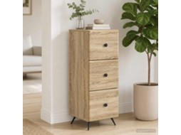 Vidaxl Gabinete De Gavetas Carvalho Sonoma 33 X 34,5 X 90 Cm