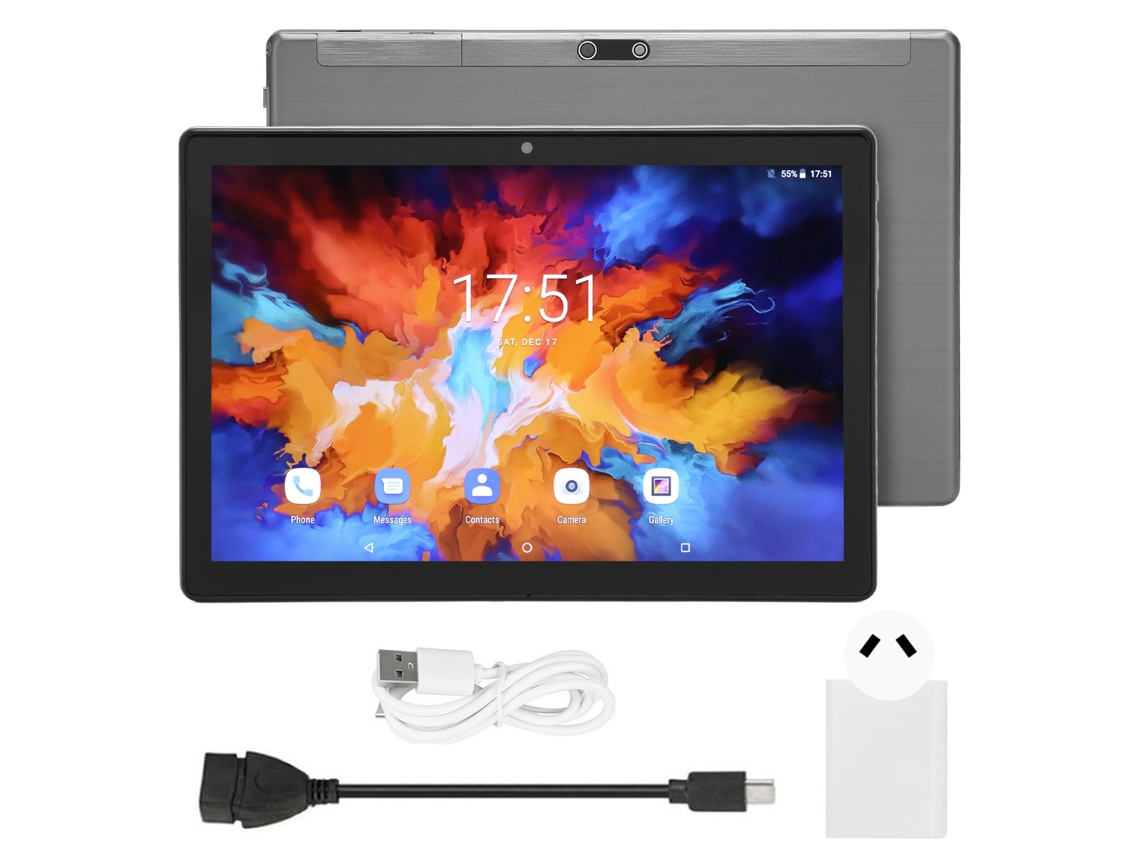 Tablet de 10,1 polegadas, 8 GB, 128 GB, 5G, Wi-Fi, Android 11.0, câmera e bateria, cor dourada