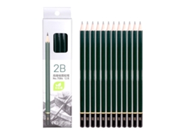 Juego De 12 Lápices De Grafito 2b Para Escribir, Dibujar Y Esbozar, Para Estudiantes, Principiantes Y Artistas.