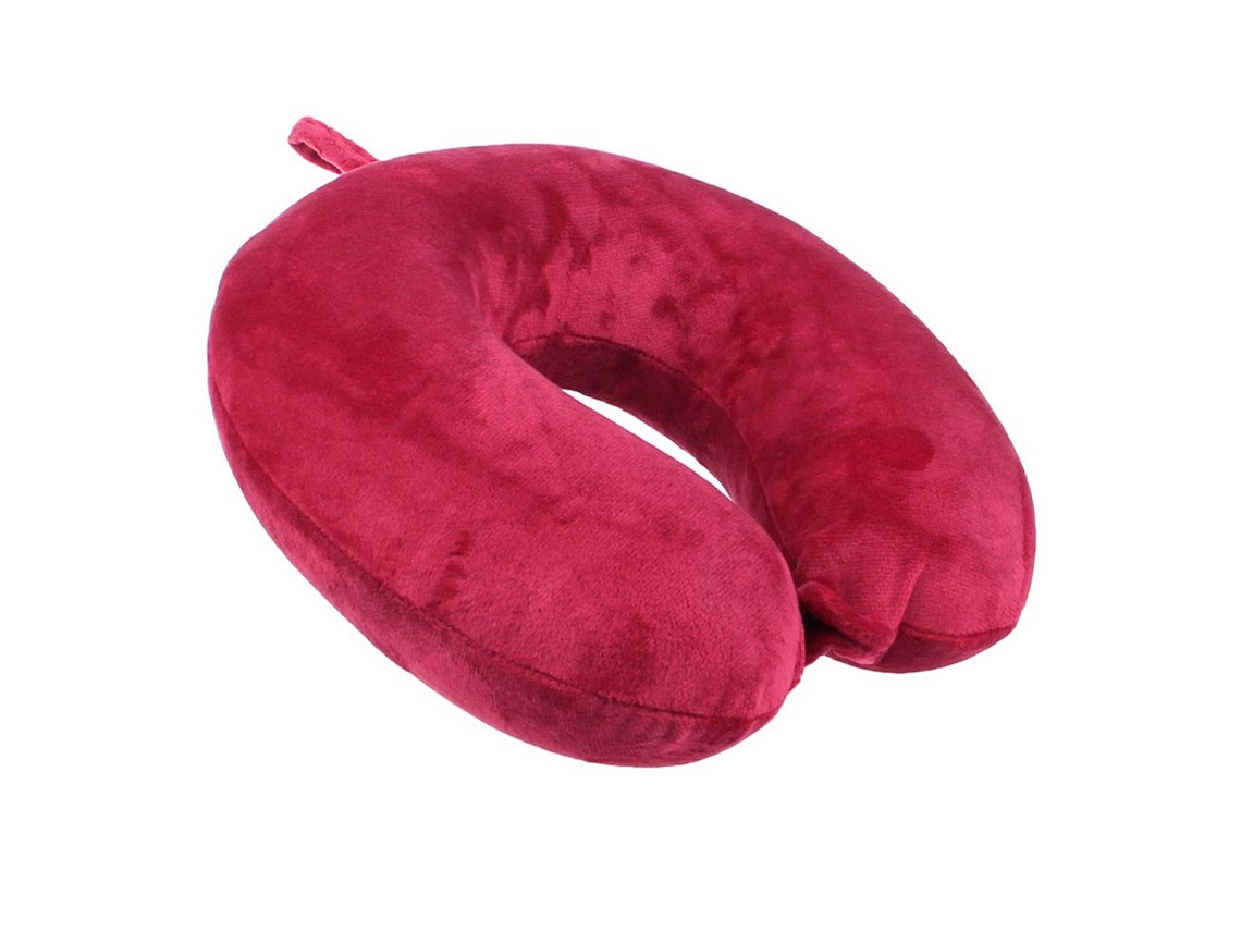 Travesseiro De Viagem Memory Foam Vermelho Aquaforge