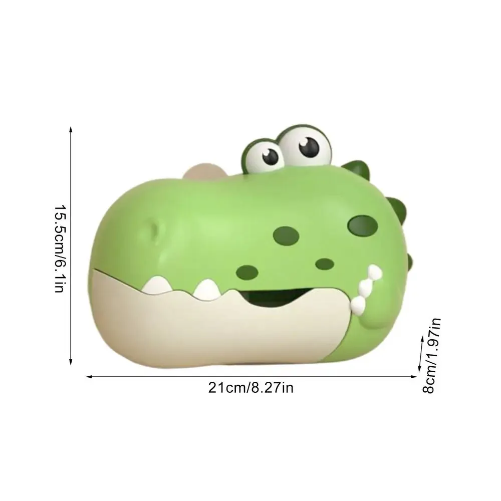 Máquina de Bolhas para Banho de Bebê com Música, Design com Ventosa, Brinquedo de Banho Infantil MDUG (verde)