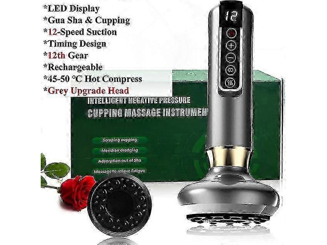 25-26 Novo Massageador Elétrico De Ventosas Para Promover A Renovação Celular, Conjunto Inteligente De Terapia Com Ventosas Com Ferramentas De Ma