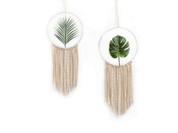 Arte em Macramê para Parede com 2 Peças Dreamcatcher | S/MARCA