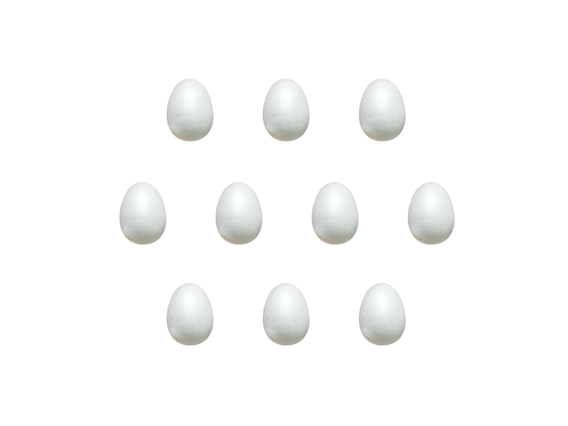Laxiscreed Pack Com 10 Peças Brancas Sólidas Para Decoração, 3cm X 2cm, Marca Laxiscreed