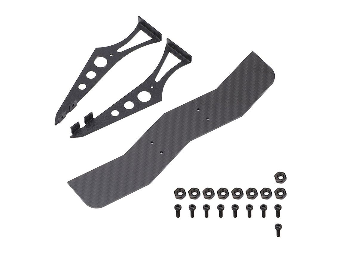 Mali ala de Cauda de Fibra de Carbono Universal para Carros Rc 1/10 Tt02 Xv01 Ptg2 Spoiler Traseiro