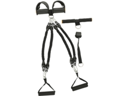 Corda Elástica Multifuncional Para Exercícios Em Casa, Com Pedal Antiderrapante Nbr, Ideal Musculação E