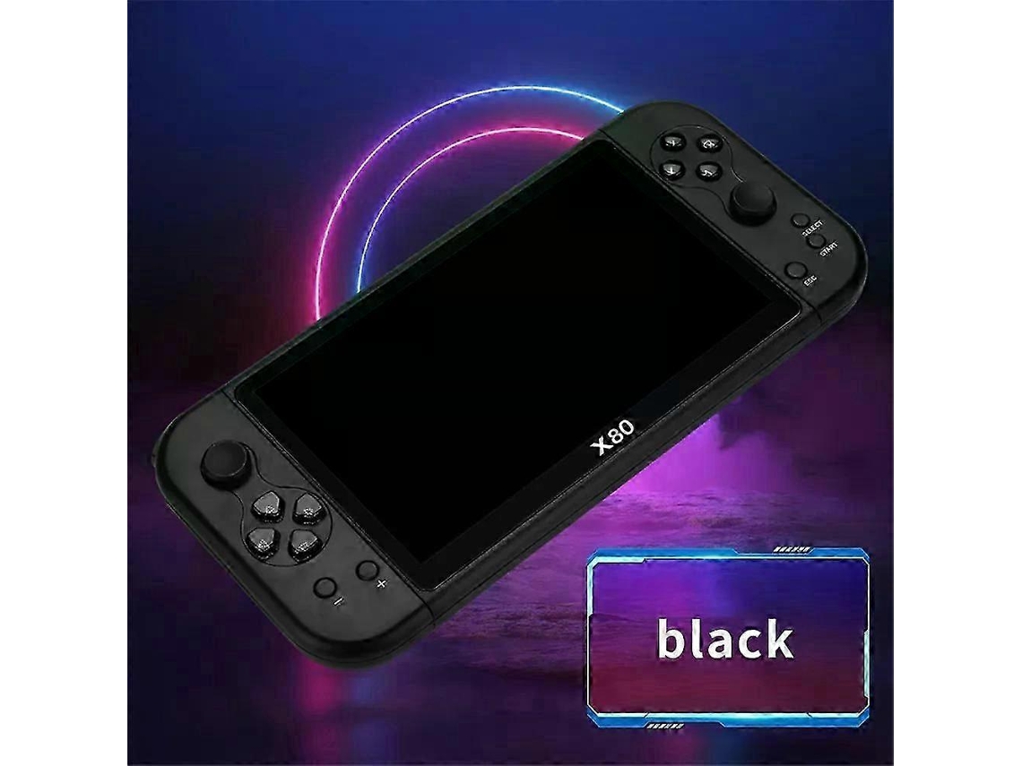 Console De Videogame Portátil X80 Com Tela De 7 Polegadas, 16 Gb, 10.000 Jogos Grátis Para Ps1/mame, Suporte Para Jogos De Arcade Retrô. Ly Ebike