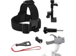 Kit De Acessórios 5 Em 1 Para Câmeras Ação Gopro, Incluindo Alça Cabeça, Clipe E Muito Mais.-aquaforge