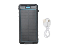 Carregador Solar Portátil De 20000mah, Banco De Energia, Lanterna Led E Bússola. Olysi Shop