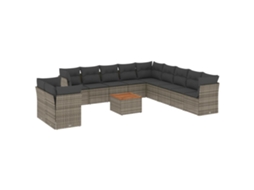 Garden Sofa Set, Garden Sofa Sets Vidaxl Cinzeto Rattan / Vime (n/a)