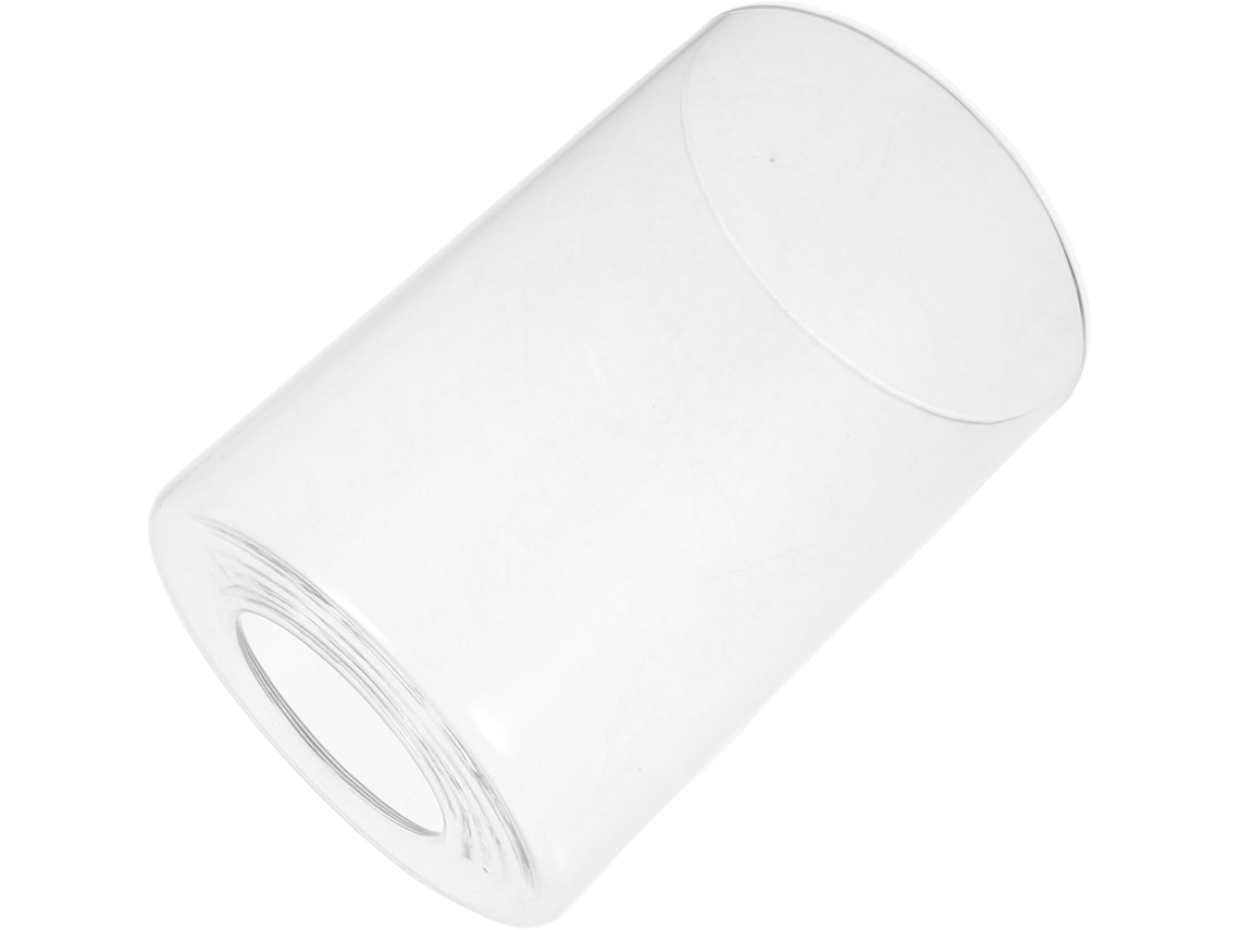 Difusor Cilíndrico de Luz Suave para Uso Diurno, Compatível com Lâmpadas E27, com Design em Vidro Transparente. SFUSHOS