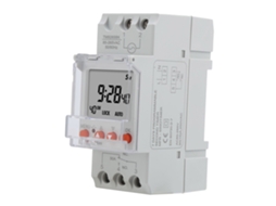 Interruptor Programável Inteligente Com Tela Digital Analógica E Retroiluminação Rail Din 85-265vac 30a