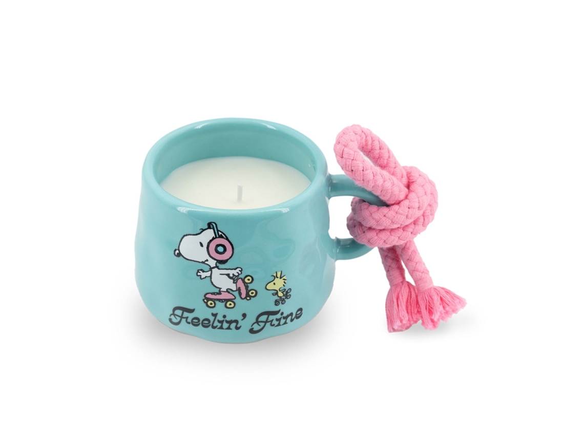 Vela Perfumada Peanuts 200g Com Duração De 40 Horas