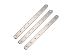 Brace Angular 3x Metal 8 Furos Plano Reto Cantos 250mm
