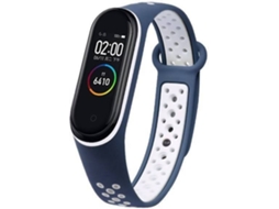 Bracelete Xiaomi Mi Band 4/3 LMOBILE Band Strap Dots (Azul Marinho e Branco)