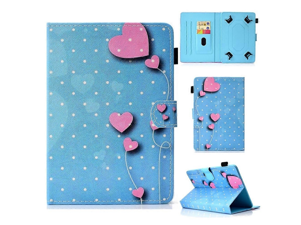Capa de couro universal Webake com costura colorida para tablet