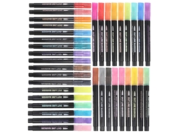 Marcadores De Contorno Multifuncionais Com Glitter Para Estudantes, Arte, Design, Leitura, 5,2 X 0,4 X 0,4 Polegadas, Pacote Com 36 Olysi Shop
