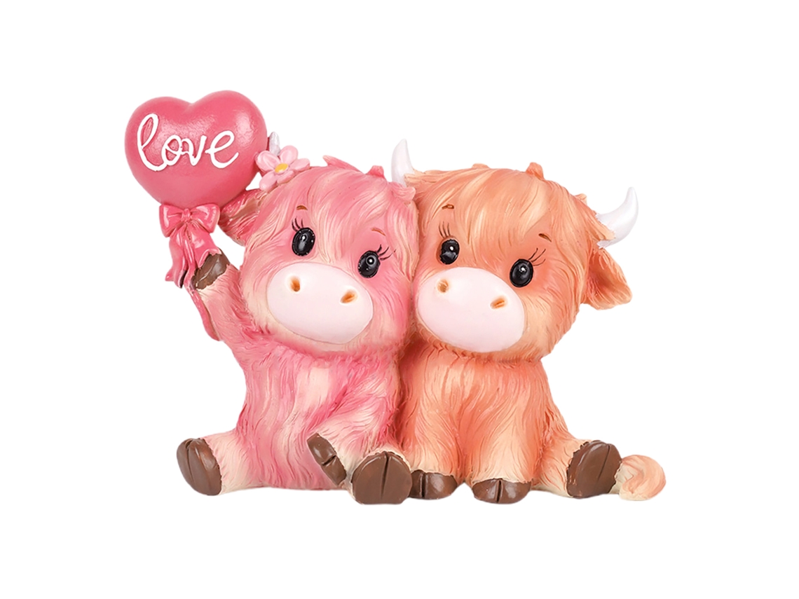Laxiscreed Presente De Dia Dos Namorados Rosa Com Coração Decorativo Para Casal Em Madeira
