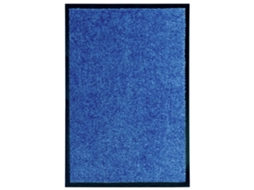 Vidaxl Tapete De Porta Lavável 40x60 Cm Azul