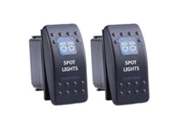 Interruptores De Balancim Para Carro, 20a, 12v, Luz Led Azul, À Prova D Água, 5-pinos