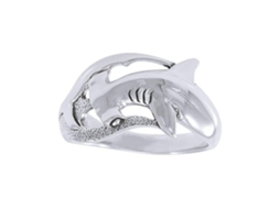 Dive Silver Hammerhead Shak Closed Ring