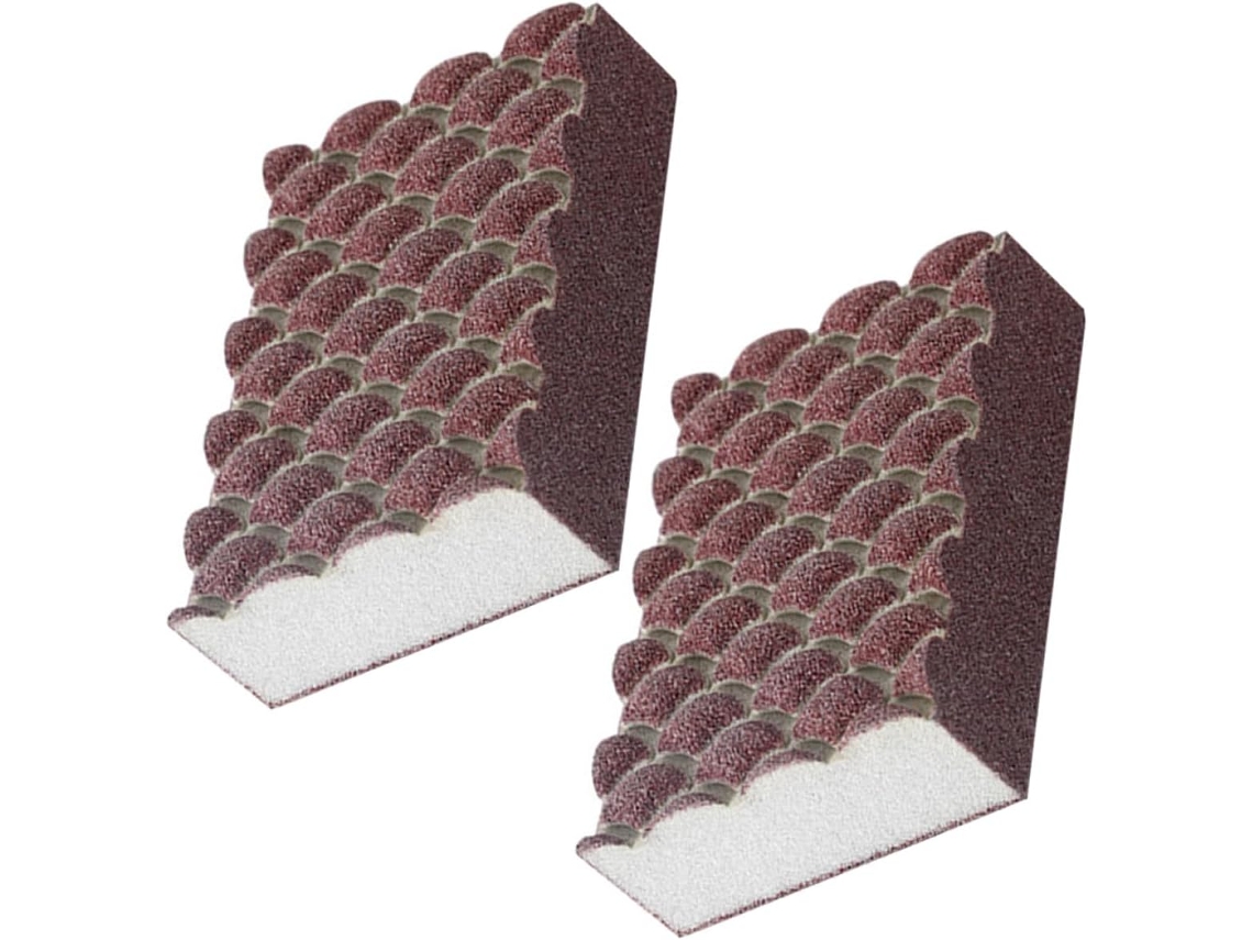 2 Esponjas de Limpeza Pequenas, Feitas Esmeril e Esponja, para uma Eficiente na Cozinha. CHABERLU