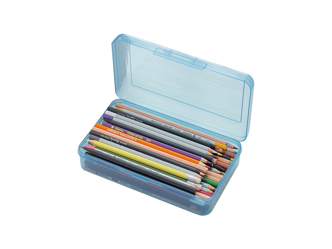 Estojo para Lápis, Grande Capacidade, Plástico, Multicolorido AQUAFORGE