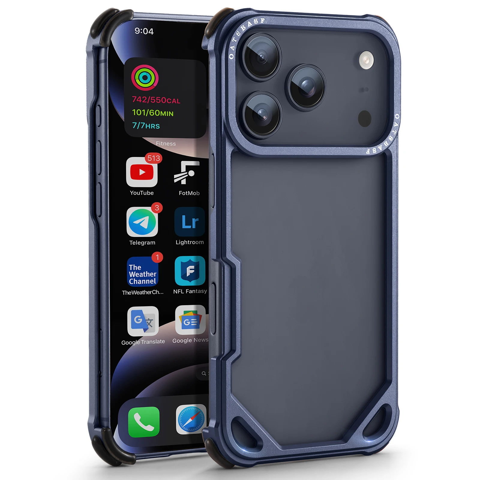 Capa Para Celular (alumínio Azul), Capa Protetora De Metal Sem Moldura E Resistente A Impactos, Capa Protetora Para Celulares De 17 Polegadas.
