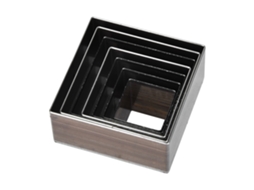 7pcs Moldes De Corte De Cuero Cuadrado 20-50mm Herramientas Diy Para Artesanía De Cuero