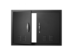Porta De Acesso Em Inox 76x53cm Para Churrasqueira E Ilha De Grelhador Tekmaquinas
