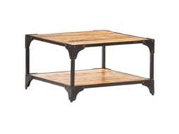 Vidaxl Mesa De Centro 60x60x35 Cm Madeira De Mangueira Maciça