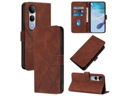 Capa De Celular De Couro Com Estampa 3d E Flip Crossbody