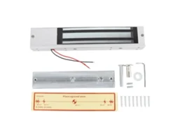 Fechadura magnética elétrica 280kg 600lbs 12v modo Nc para porta de vidro metal madeira incêndio S/MARCA