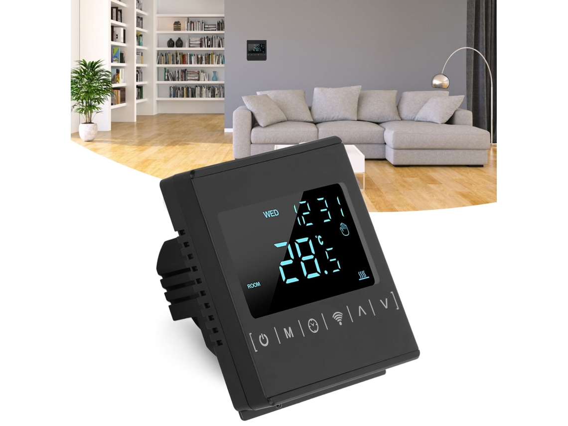 Lurelia Termostato Bluetooth Wi Fi Mh1823 Lcd Inteligente Com Aplicativo De Controlo De Voz E Controlador De Temperatura Ca 85 V 250 V