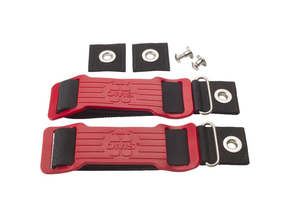 Mounting Straps Set 60 Mm Cylinders Vermelho Pretooms