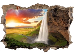 Adesivos Muraux Mountain Cascata Adesivo Mural Para Salão De Beleza Quarto Cozinha Escritório Adulto Criança 70x110cm