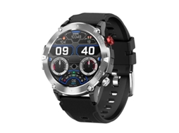 Smartwatch Com Bluetooth Chamadas Reprodução De Música E Recursos Esportivos Ao Ar Livre Preto Bestvite