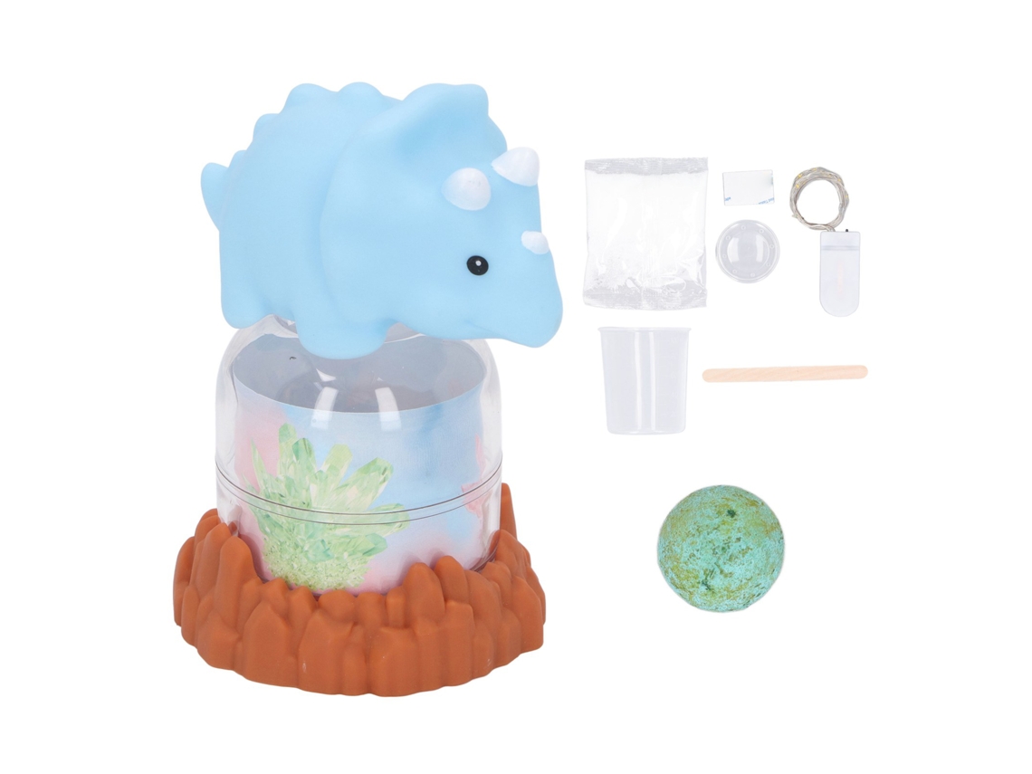 Kit De Cristais Para Crianças Com Exibição Luminosa De Dinossauro