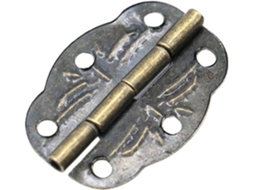 Conjunto De 20 Dobradiças Bronze Para Decoração Caixas Joias, Com