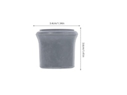 Conjunto de 4 Ponteiras de Borracha Antiderrapantes para Cadeira de Banho AQUAFORGE