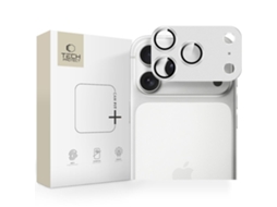 Capa Protetora De Câmera Tech-protect Camfull Fit Para Iphone 17 Pro Max, Cor Prata.