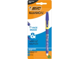 Esferográfica Tinta Gel Apagável BIC Illusion Azul
