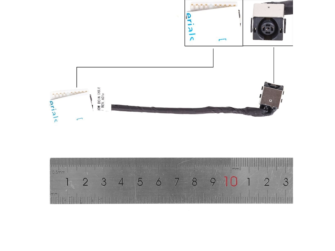 Conector/cabo de alimentação CC para Dell G3 3500 G5 5500 5505. Conector CC P89f. Compatível com Pj1110.