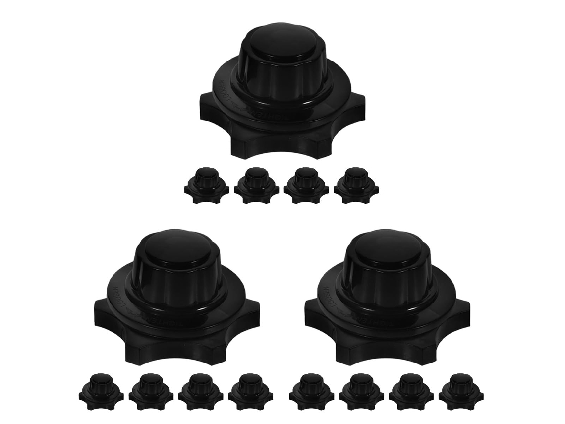Nuobesty 3-conjuntos De Porcas Para Ventilador Elétrico, Pás De Reposição, Tampas Para Porcas De Ventilador, Acessórios