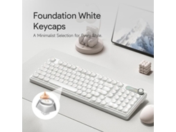 Teclado Gamer ZSANFS Base de Maquilhagem Music Branco Semi translúcido | ZSANFS